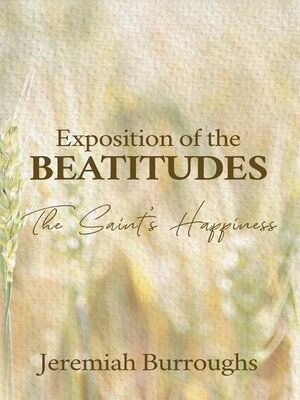 cover image of Exposition of the Beatitudes